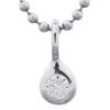 Elegant Raindrop Pendant With Sparkling Circular CZ
