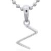 Chic 925 Silver Letter “Z” Pendant For Everyday Wear