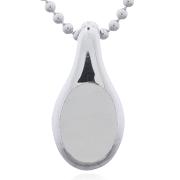 Wholesale Stunning Tear Drop Pendant With Oval MOP Inlay 925 Silver