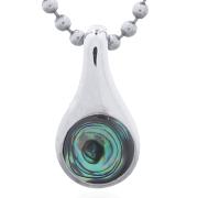 Wholesale Captivating Tear Drop Abalone Shell Pendant In Sterling Silv