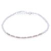 Timeless Rhodonite And Freshwater Pearl 925 Silver Bracelet