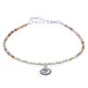 925 Silver Beaded Crazy Agate And Yellow Opal Sun And Moon C