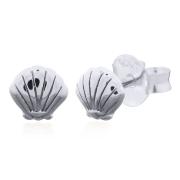 Wholesale Elegant Small Sea Shell Sterling Silver Stud Earrings