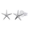 Charming Tiny Star Fish 925 Sterling Silver Stud Earrings