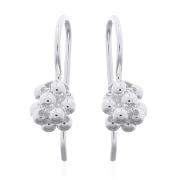 Wholesale Handcrafted 925 Sterling Silver Grape Dangle Earrings