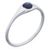 Elegant Abalone Shell Circle Band Ring In Sterling Silver