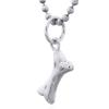 Cute Sterling Silver Dog Bone Pendant With Sleek Finish