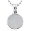 Refined Sterling Silver Mother Of Pearl Pendant With Double 