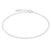 Delicate Figaro Chain Sterling Silver Bracelet