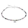 Multicolor Tourmaline Elephant 925 Silver Bracelet