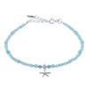 Amazonite & Starfish Bracelet With Green Agate 925 Silver