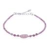 Natural Pink Tourmaline Seed Beads Bracelet