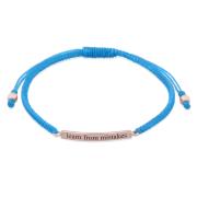 Wholesale Rose Gold Macrame Bracelet “Learn From Mistakes”