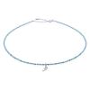 Amazonite And Blue Apatite With Dolphin 925 Silver Charm Nec