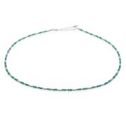Wholesale Green Agate And Peridot Sterling Silver Necklace