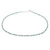 Green Agate And Peridot Sterling Silver Necklace