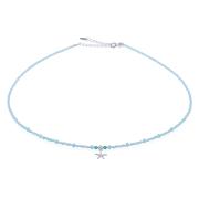 Wholesale Green Agate And Amazonite 925 Starfish Charm Necklace