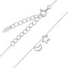 Heavenly Moon And Star 925 Silver Necklace