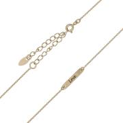 Wholesale Gold Chain Necklace With “Love” Disc Plate