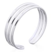 Wholesale Elegant 3 Lines Sterling Silver Toe Ring For Retail