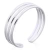 Elegant 3 Lines Sterling Silver Toe Ring For Retail