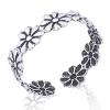 Floral Connection Adjustable Silver Toe Rings