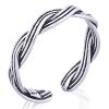 Silver Strings Twist Toe Rings