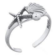 Wholesale Sterling Silver Starfish Shell Toe Ring