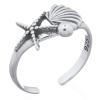 Sterling Silver Starfish Shell Toe Ring
