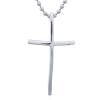 Arched Cross Sterling Silver Pendant