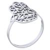 Sterling Silver Vertical Hamsa Hand Ring