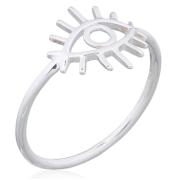 Wholesale Eyelash Evil Eye Sterling Silver Ring