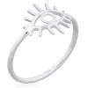 Eyelash Evil Eye Sterling Silver Ring