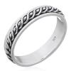 Sterling Silver Celtic Weave Spinner Band Ring
