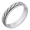 Infinity Celtic Sterling Silver Spinner Band Ring