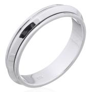 Wholesale Knife-edge Style Sterling Silver Spinner Ring
