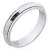 Knife-edge Style Sterling Silver Spinner Ring