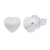 Endearing 925 Silver Stud Heart Earrings