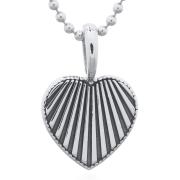 Wholesale Vertical Heart Engraved 925 Silver Pendant