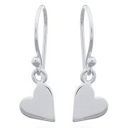 Wholesale Petite Heart Earrings In Sterling Silver
