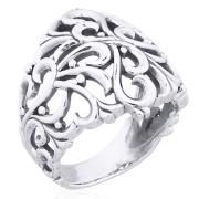 Wholesale Sterling Silver Filigree Heart Ring
