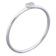 Wholesale Tiny Heart 925 Silver Stack Ring