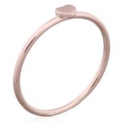 Wholesale Tiny Heart Rose Gold Plated Stack Ring