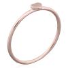 Tiny Heart Rose Gold Plated Stack Ring
