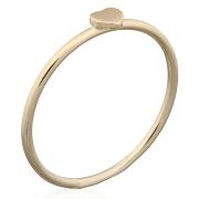 Wholesale Tiny Heart Yellow Gold Plated Stack Ring