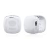 Elegant Compact Square Clip Silver Earrings