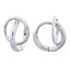 Stunning Double Layer Huggie Hoops With Hinge