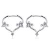 Mesmerizing Heart Swirl Hoop Earrings