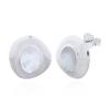 Radiant Irregular MOP Triangle Sterling Silver Studs