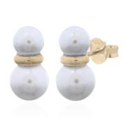 Wholesale Captivating Snowman Pearl Stud Earrings